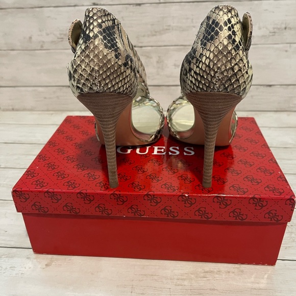 Guess New Snake & Metallic Sandals - Picture 6 of 10